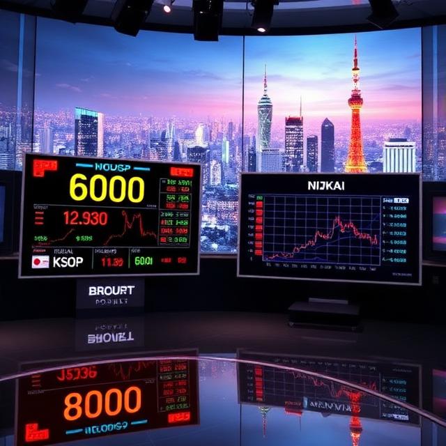 AI Mania Boosts Asian Markets KOSPI 6000 पार, Nikkei New High