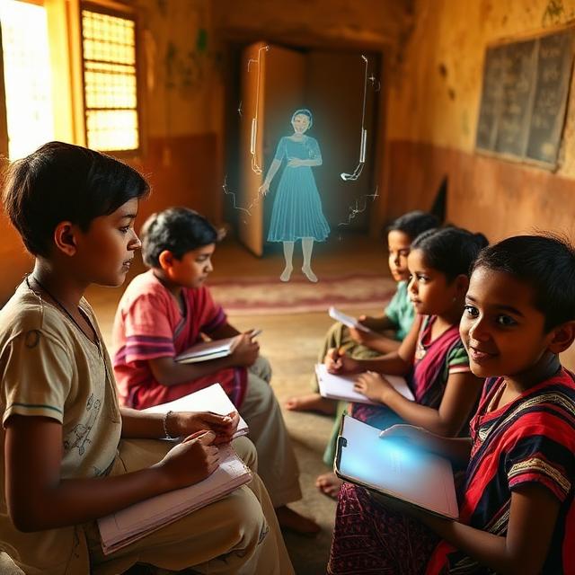 AI Teacher आणि गावातील विद्यार्थी  ChatGPT मुळे शिक्षणातला नवा बदल  Marathi Story 2026 